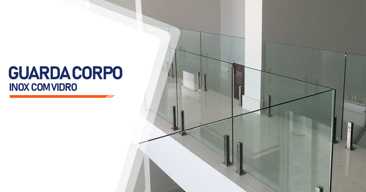 Guarda Corpo de Inox com Vidro  Boa Vista Calungá RR