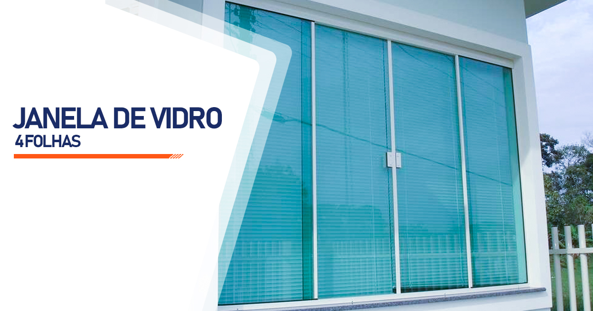 Janela De Vidro 4 Folhas Boa Vista Calungá RR